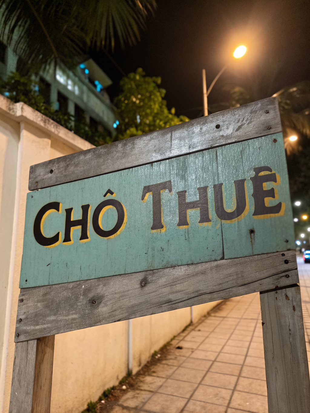 Vietnamese For Rent Sign